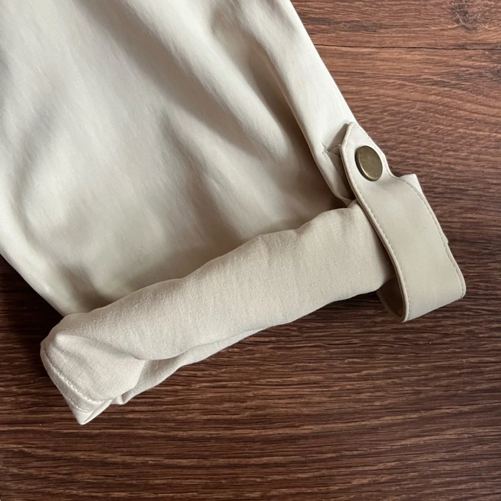 ๐ฟ LILLA P Beige Lightweight Spring/Summer Jacket โ Size L - Picture 7 of 12